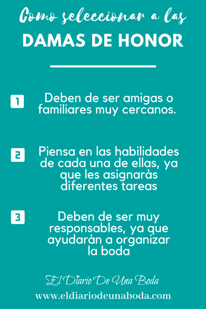 Guía completa de damas de honor - El Diario De Una Boda